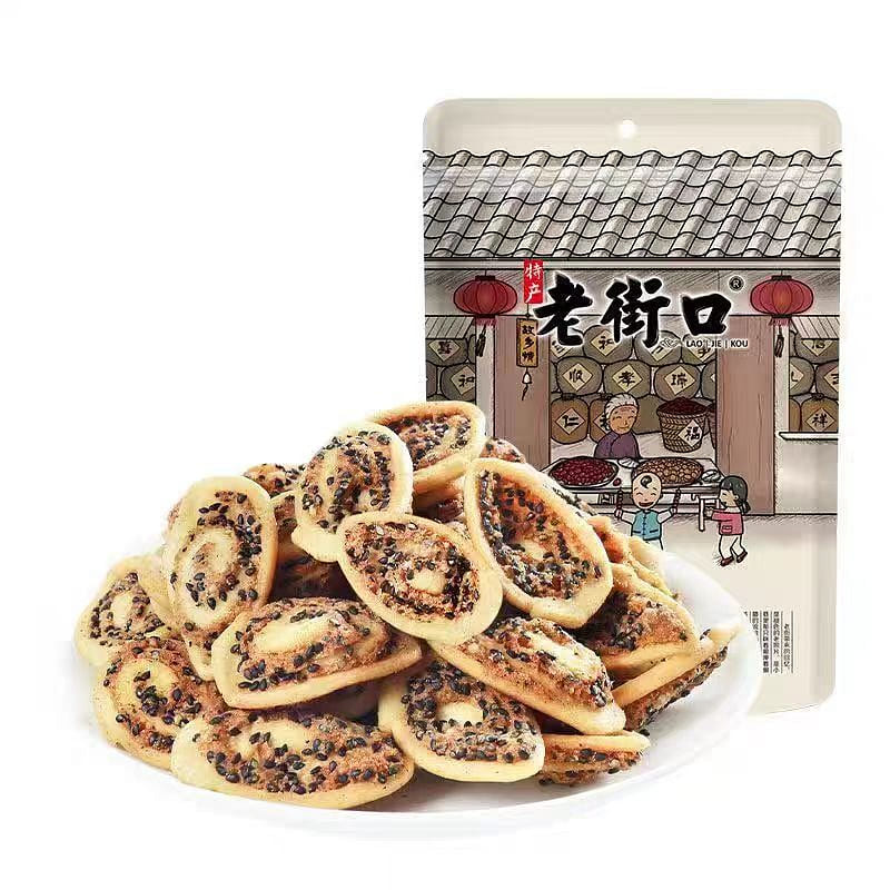 Old Street Mouth Black Sesame Cat Ear Crispy 100 g