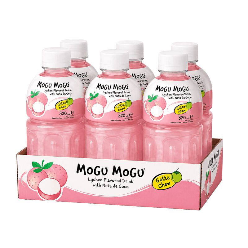 Mogu Mogu Lychee Nata de Coco 10.8 oz 6 bottle