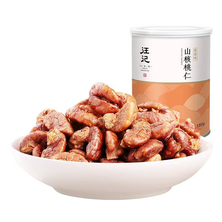 汪记 山核桃仁 杭州特产临安坚果核桃肉零食 180g*1罐