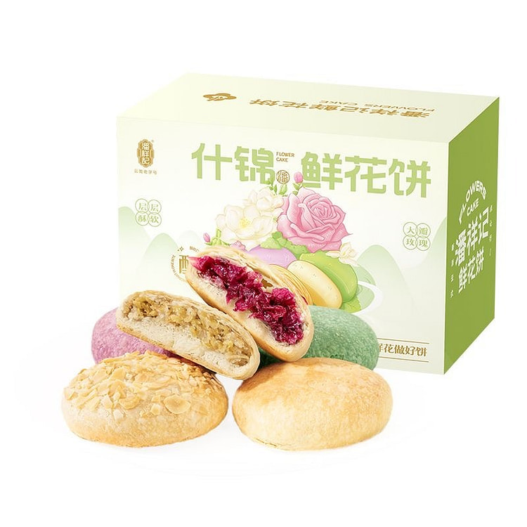 Panxiangji Assorted Rose Flower Cake Gift Box 400 g