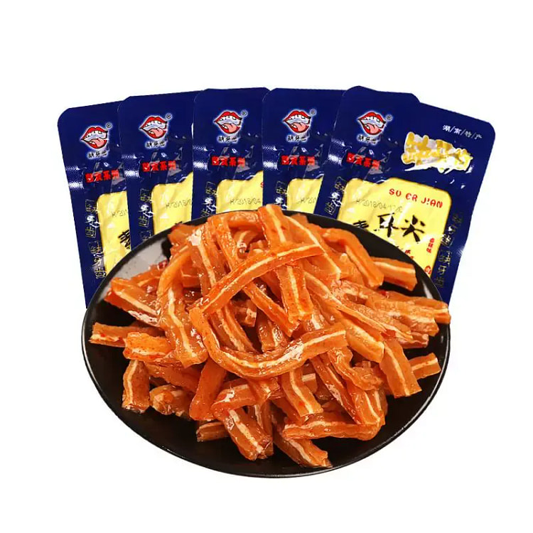缺牙齿素耳尖16g*5包素肉类零食香辣小吃 80 克