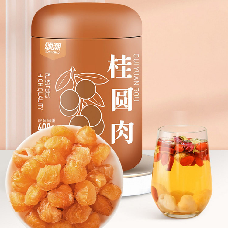 Songchao dried longan, seedless longan  400g*1 can