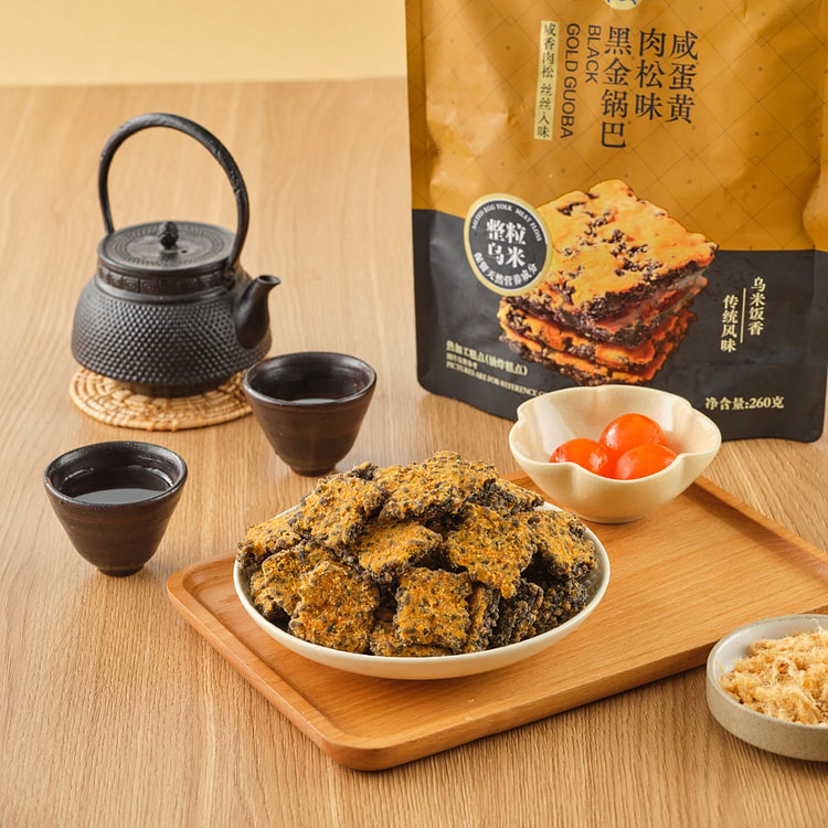 盒马 黑金锅巴（咸蛋黄肉松味）