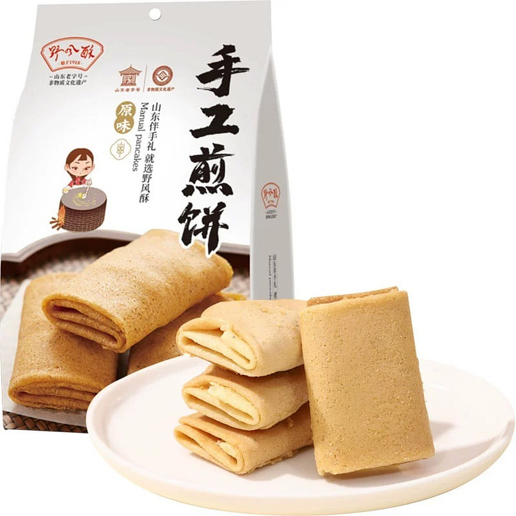 【野风酥】济南特产糖酥手工煎饼《原味》1袋