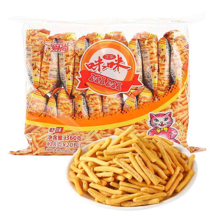 Mimi Shrimp Flavor Snack Sticks 360g 20 pack