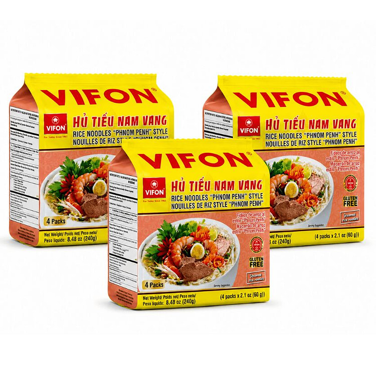 [12-PACK] VIFON Phnom Penh Rice Noodle Soup 2.12 oz*12 pack
