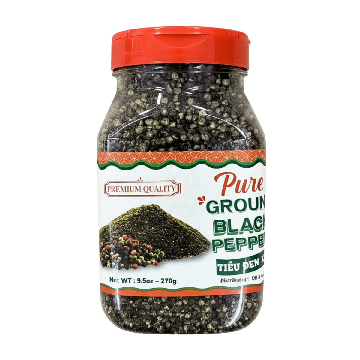 Swan Brand Ground Black Pepper 9.5oz 1 each