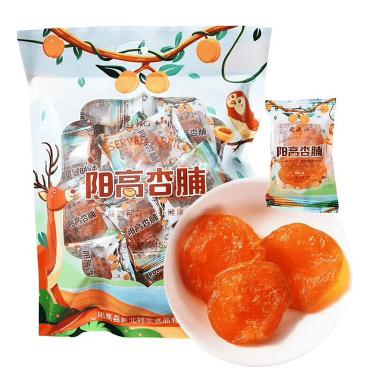 龙混山 山西特产阳高杏脯 果脯零食 1袋 甜酸口味