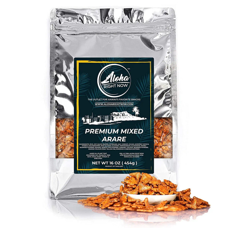 Premium Mixed Arare Rice Crackers Mochi Crunch Jap 100 pack