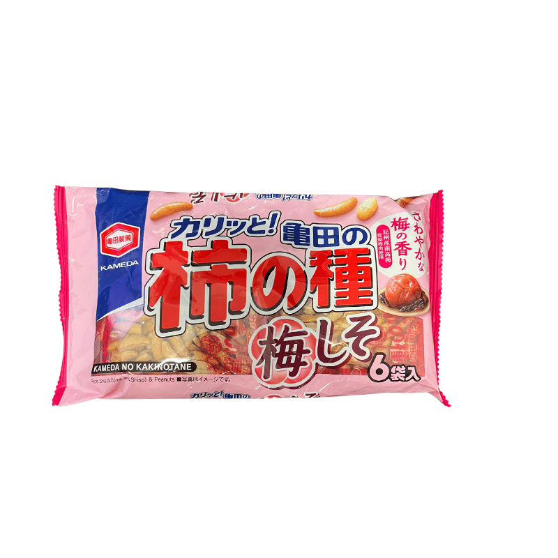 Kameda Seika Plum Rice Crackers, 6 Packs. 164 g