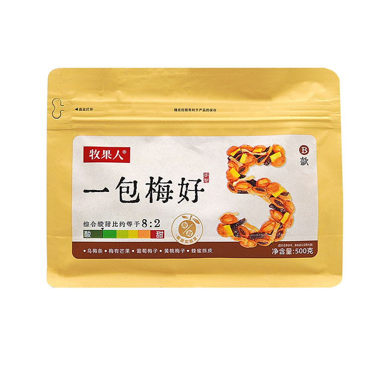Muguoren a bag of Meihao mixed dried fruits