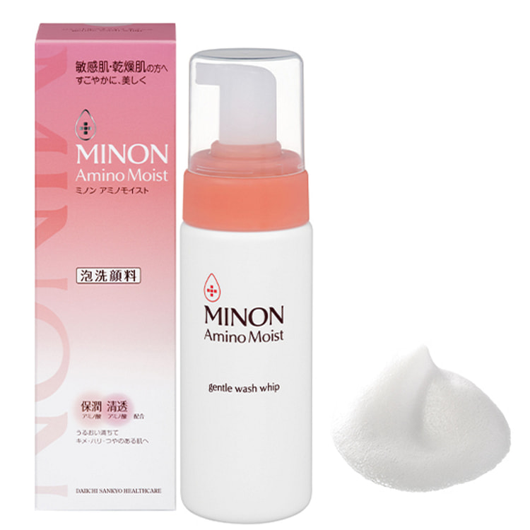 【日本直邮】日本 DAIICHI-SANKYO第一三共 MINON 蜜浓 氨基酸 锁水洁颜慕斯 滋润保湿