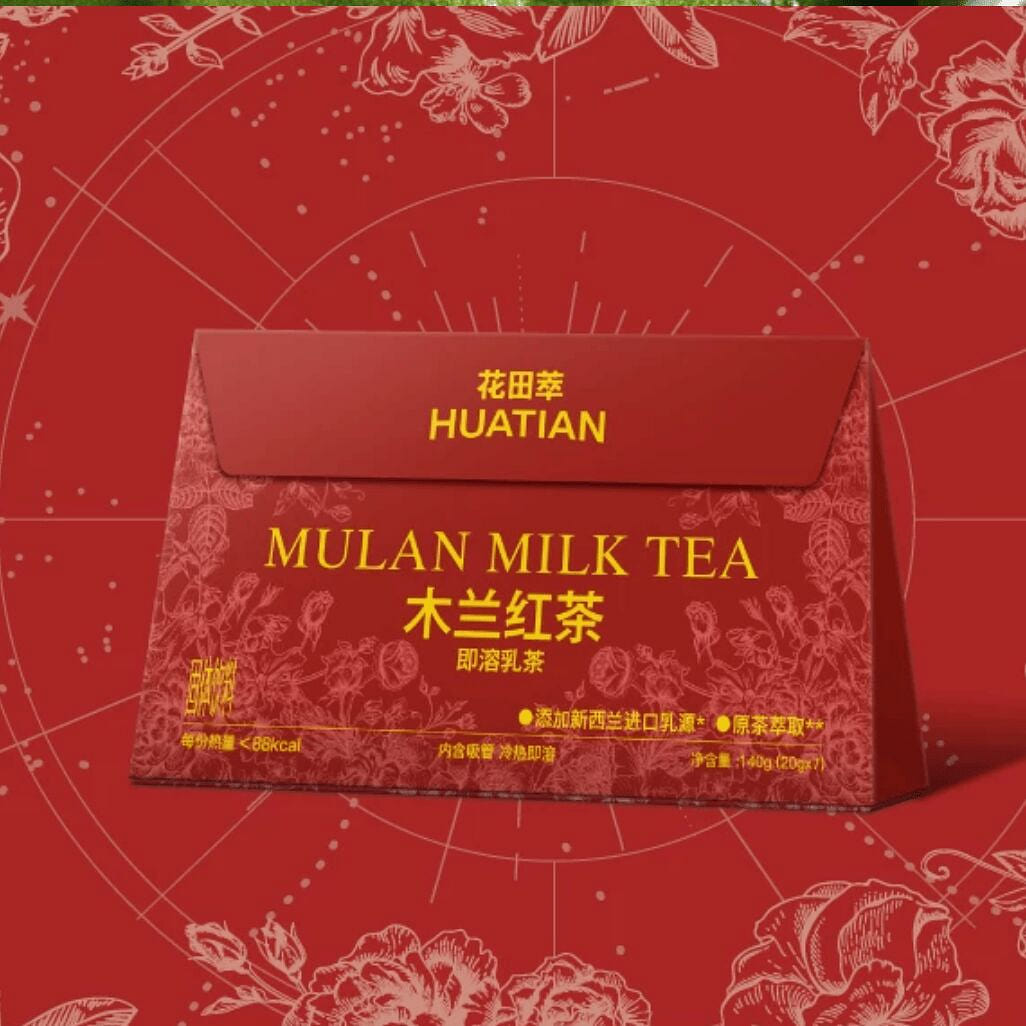 Huatiancui Mulan black tea instant milk tea 140g 140 g