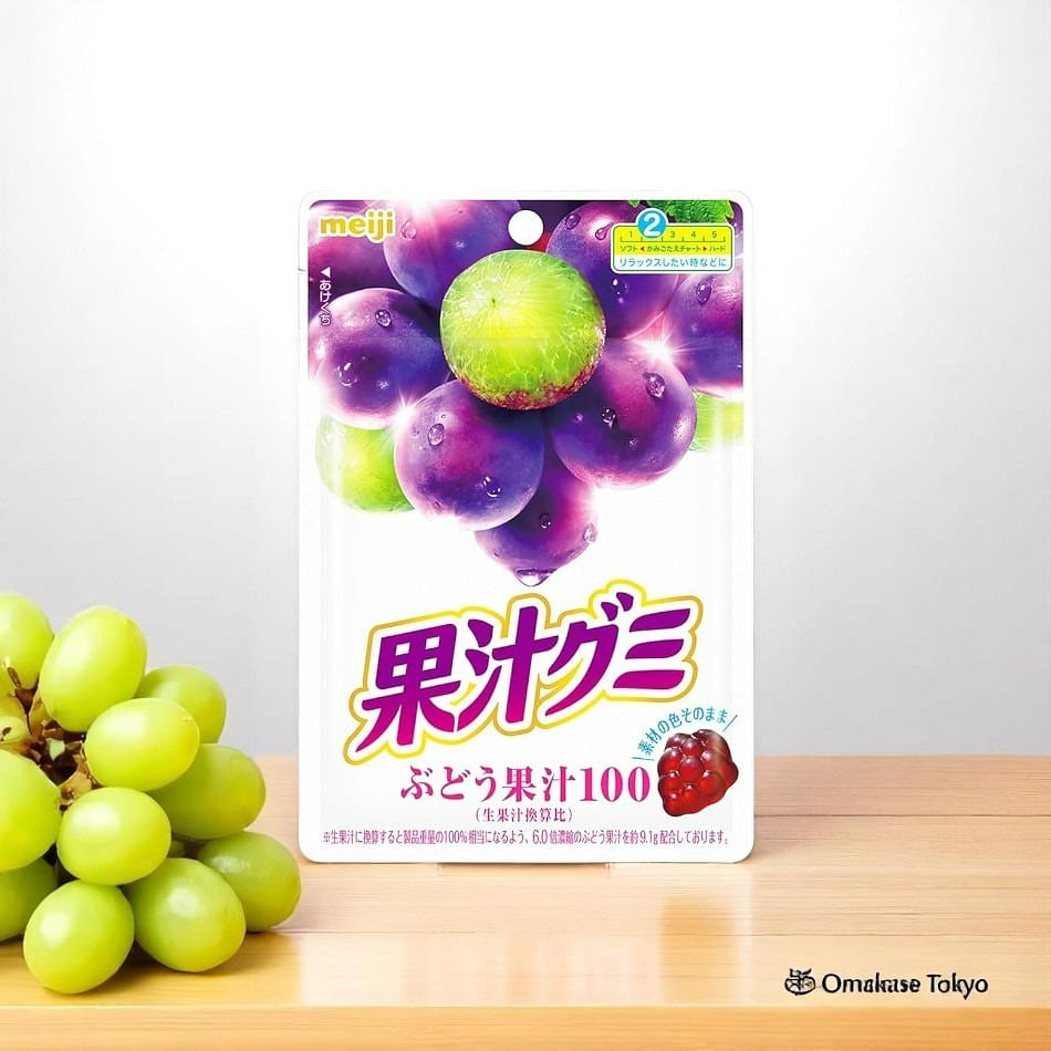 Meiji Fruit Gummy Candies Grape Gummies 54g 54 g