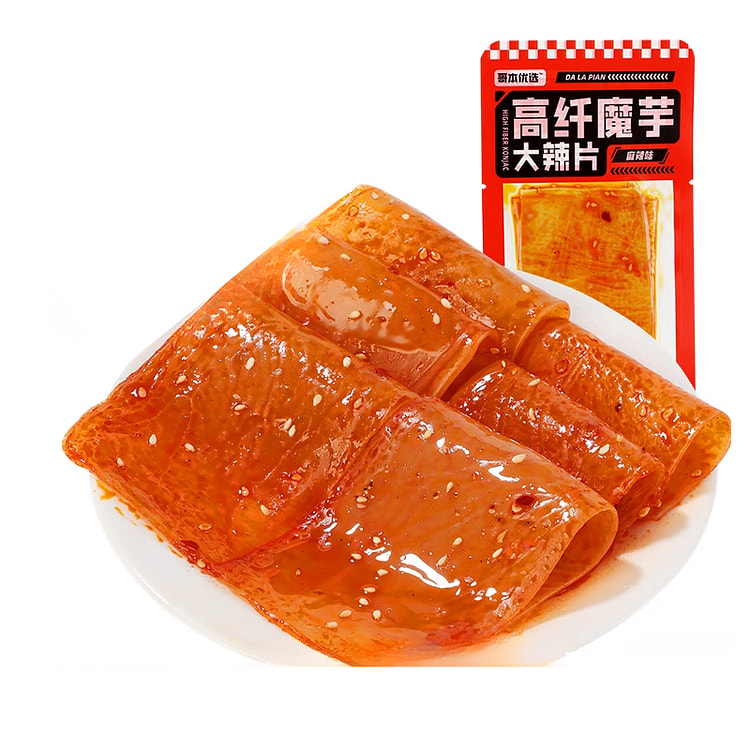 哥本优选魔芋大辣片高纤无糖健康零食20g*10片