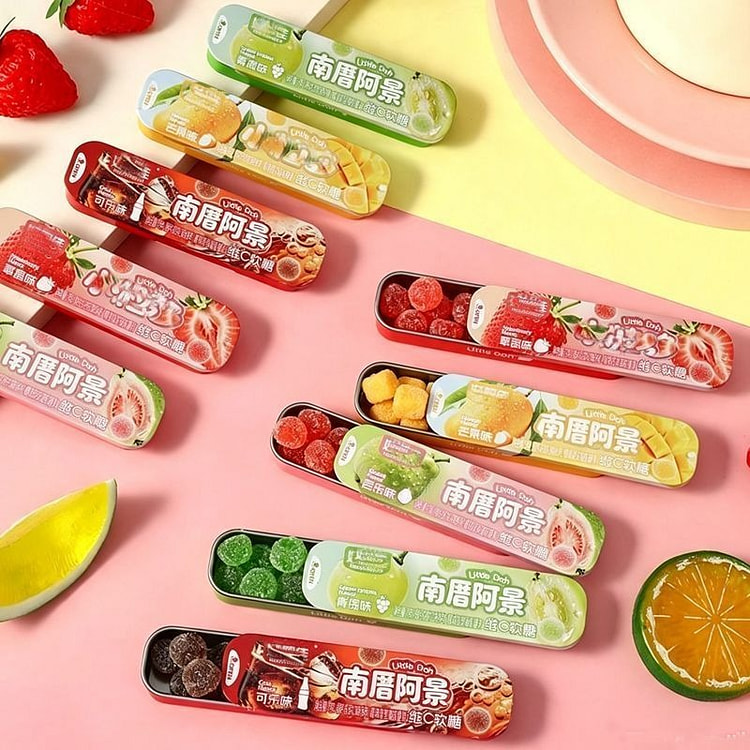 好帮佳水果味软糖混合装5盒 55 克