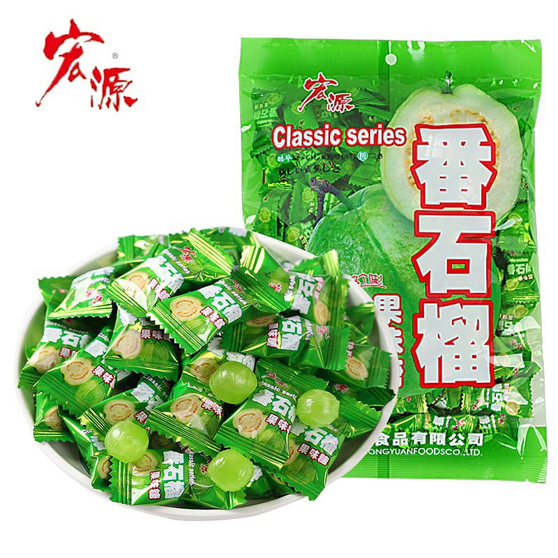 Guava flavored hard candy, sweet and sour, balat fruit candy 350 g