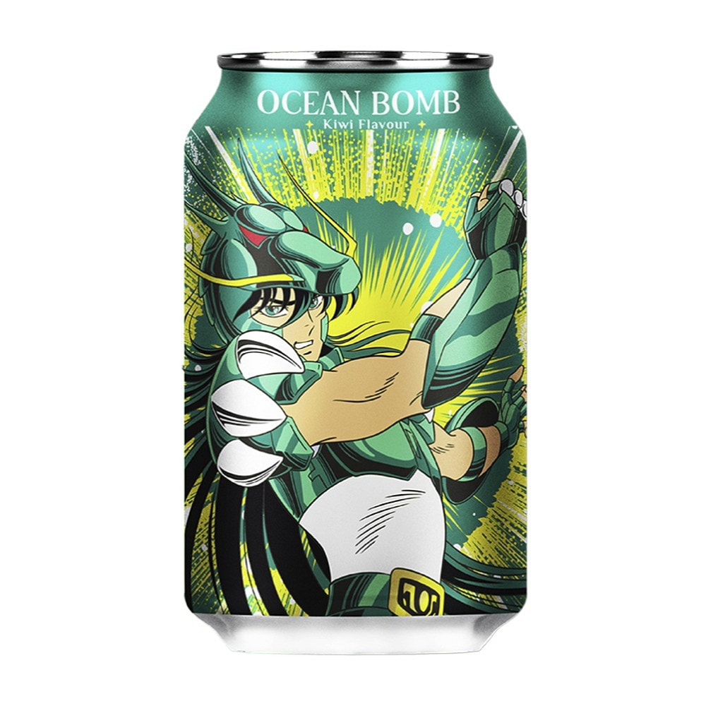 Get Ocean Bomb Saint Seiya Sparkling Water Kiwi Delivered | Weee