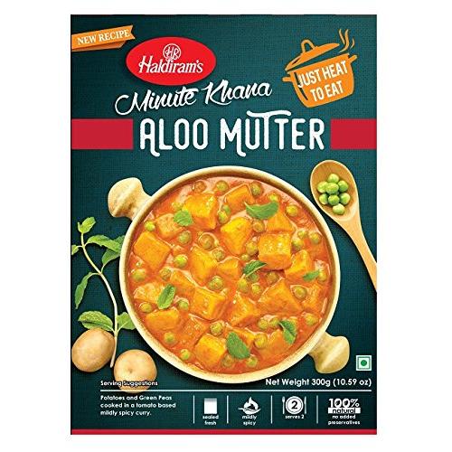 Haldiram's Minute Khana Aloo Mutter 300gm 1 each