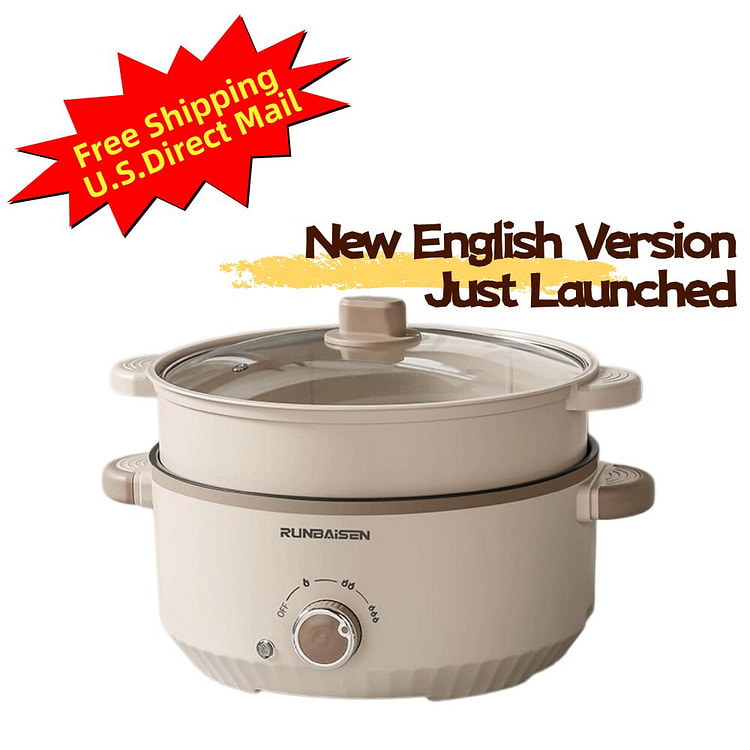 Multi Electric Hot Pot Cooker Fry Steam Stew pot-A 1 bunch