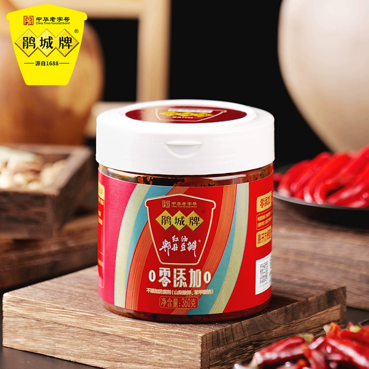 鹃城牌 红油郫县豆瓣酱 正宗四川家用炒菜酱360g