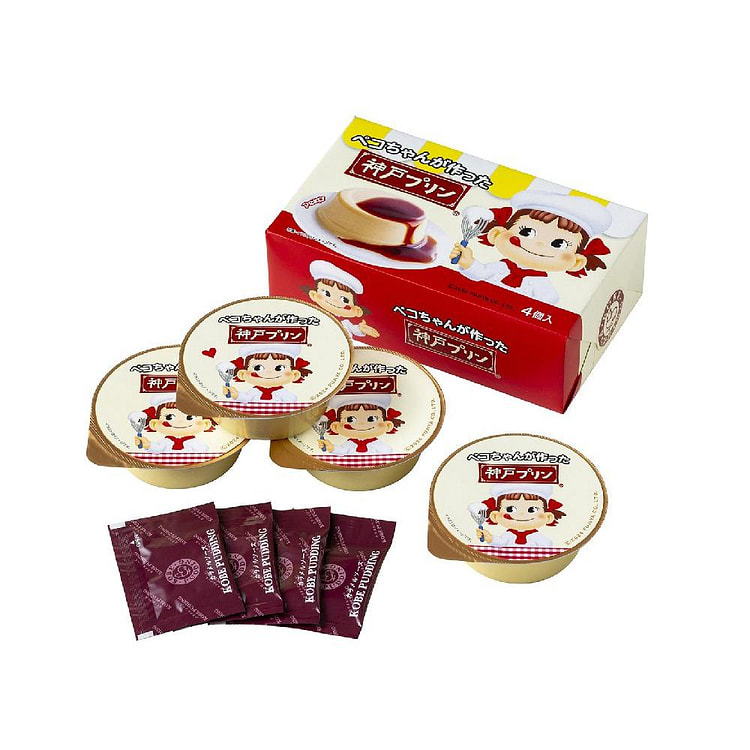 Kobe Milk Pudding Caramel 4 pcs 1 box