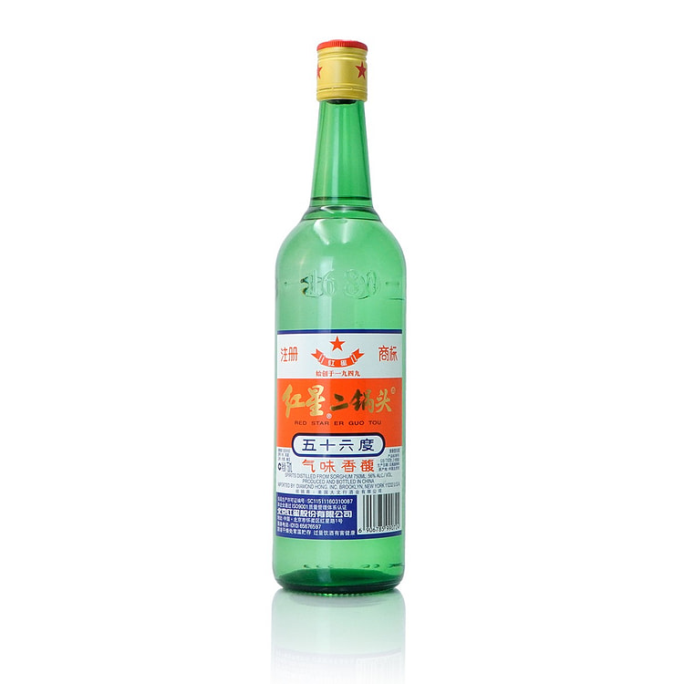 Beijing Red Star Er guo tou 56% Alc Chinese Baijiu 750 ml