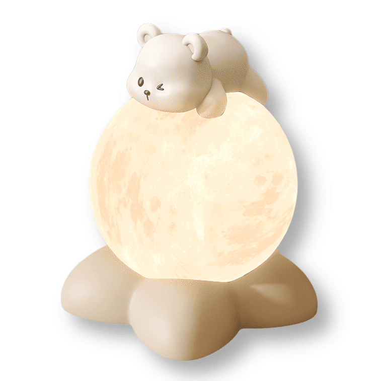 Bear Bedroom Moon Lamp Night Light| Table Decoration| Birthday Gift 1 ส่วน