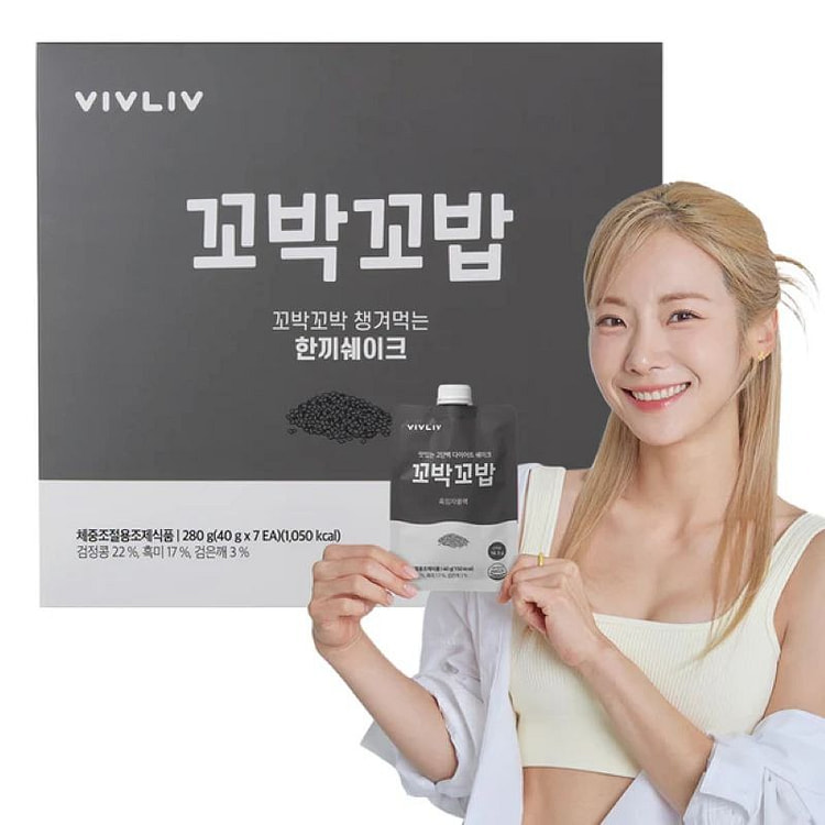 Kkobak Kkobap Protein Shake Original Black Sesame 40 g