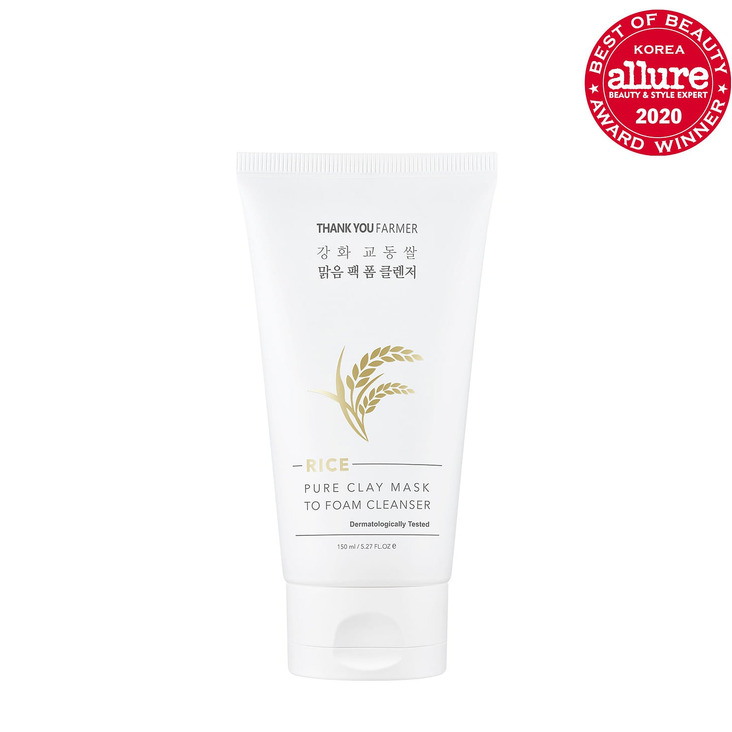 Thank You Farmer Rice Pure Clay Mask to Foam Clenaser 150 ml(ミリリットル)