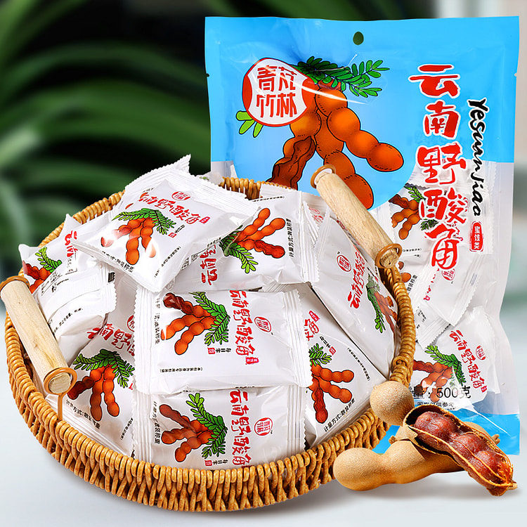 Qingpeng bamboo forest wild sour horn Yunnan specialty tamarind sugar sour 