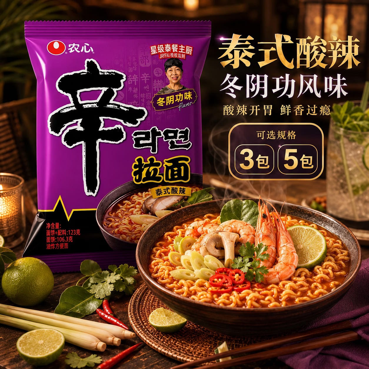 Instant noodles 615 g