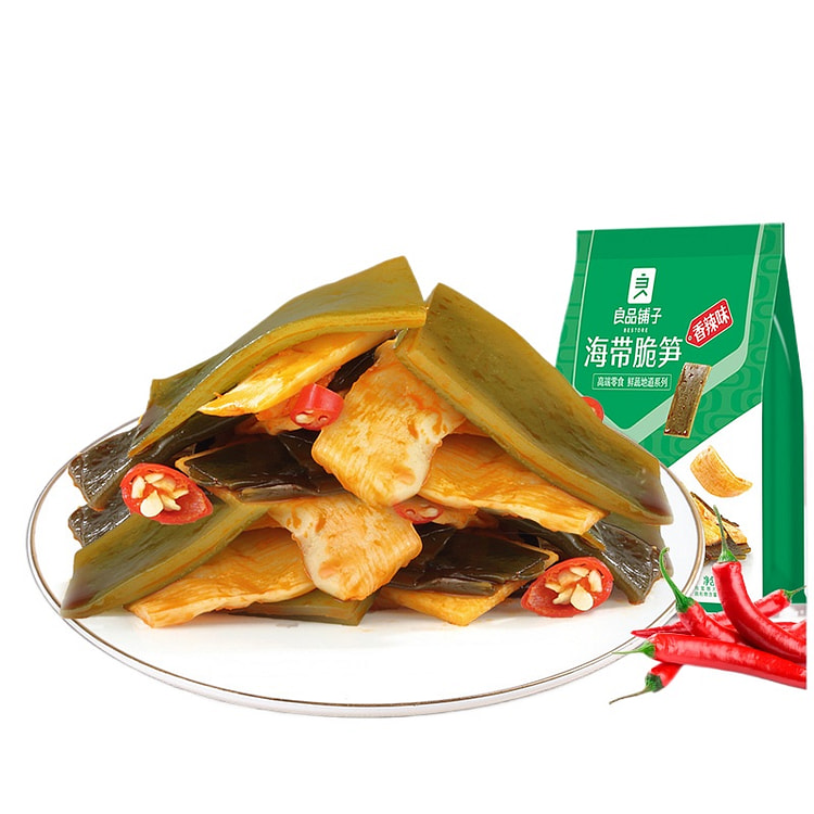 Liangpinpuzi Seaweed Crispy Bamboo Shoots Instant Spicy Snacks Small Packag