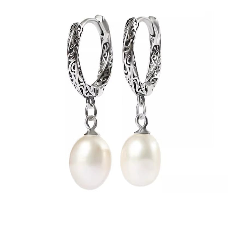 Lucky Pearl Pearl Earrings 31 * 16mm 1 box