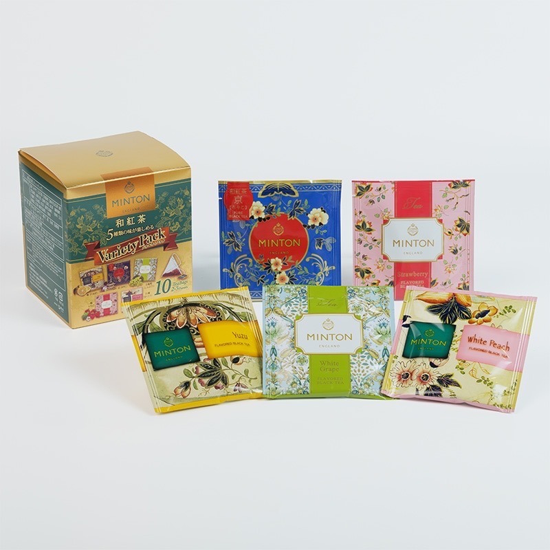 MINTON Black Tea 5 Flavors 2g x 10 Tea Bags 1 each - Weee!