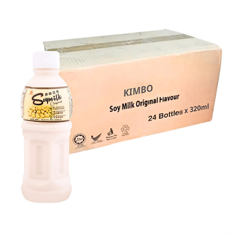 [KIMBO] Soy Milk Original Flavor - 10.8oz(24 Pack) 1 each