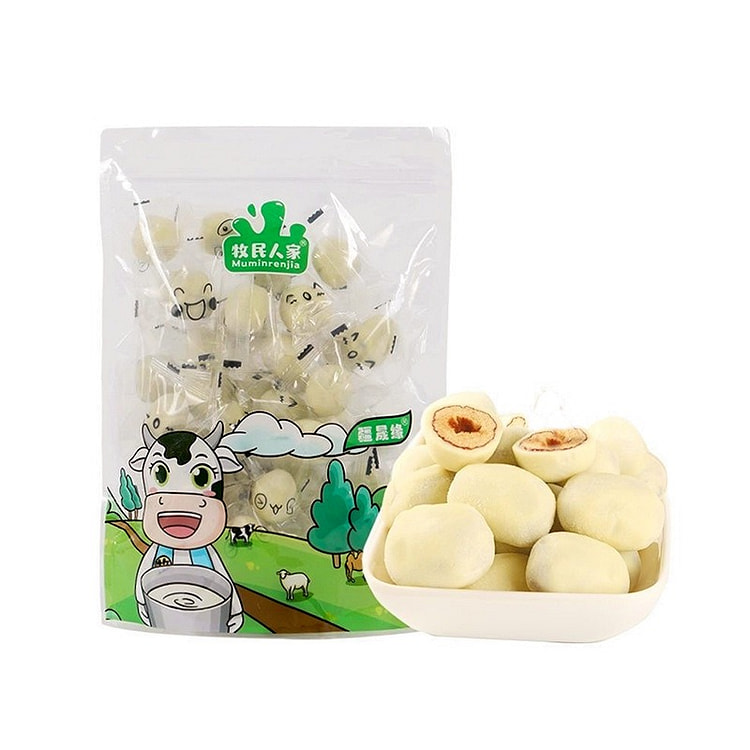 西北特产奶枣巴旦木夹心网红奶枣牛奶若羌枣休闲零食独立包装