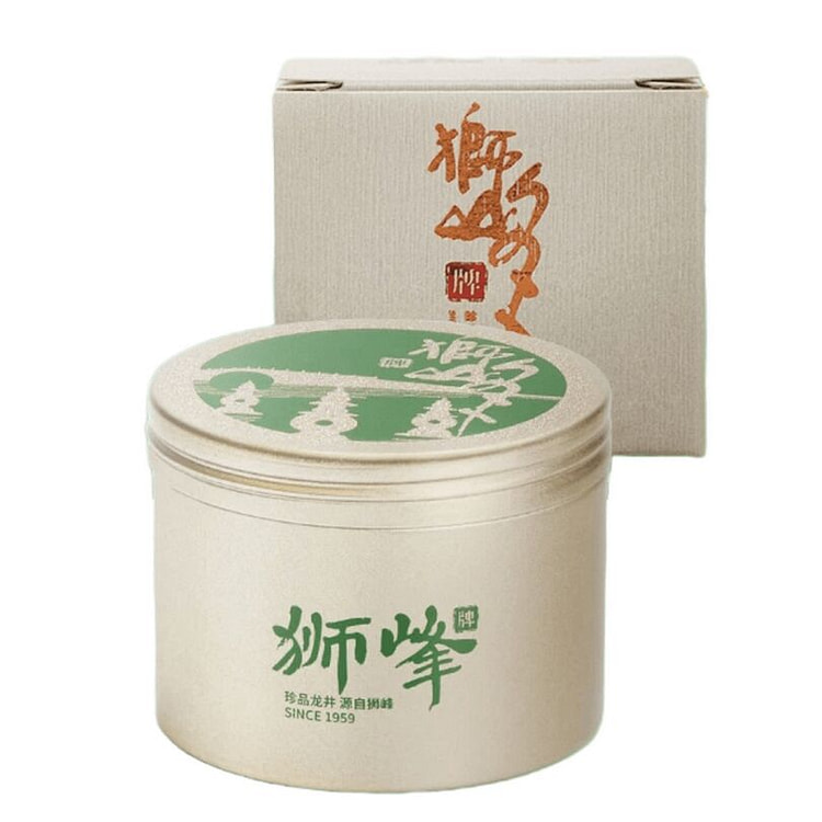 狮峰茶叶 明前特级龙井茶叶 绿茶小罐装