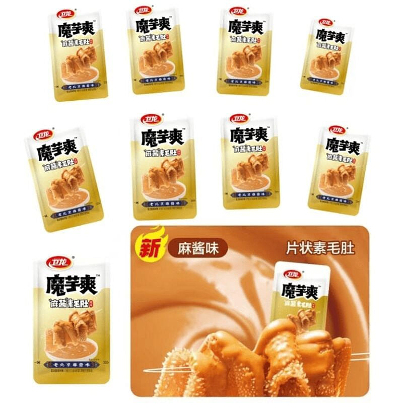 卫龙 【老北京麻酱味】 微辣素毛肚魔芋爽 180 克