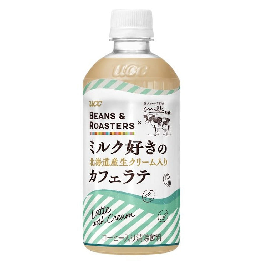 UCC Hokkaido Fresh Cream Cafe Latte 450ml 1 bottle