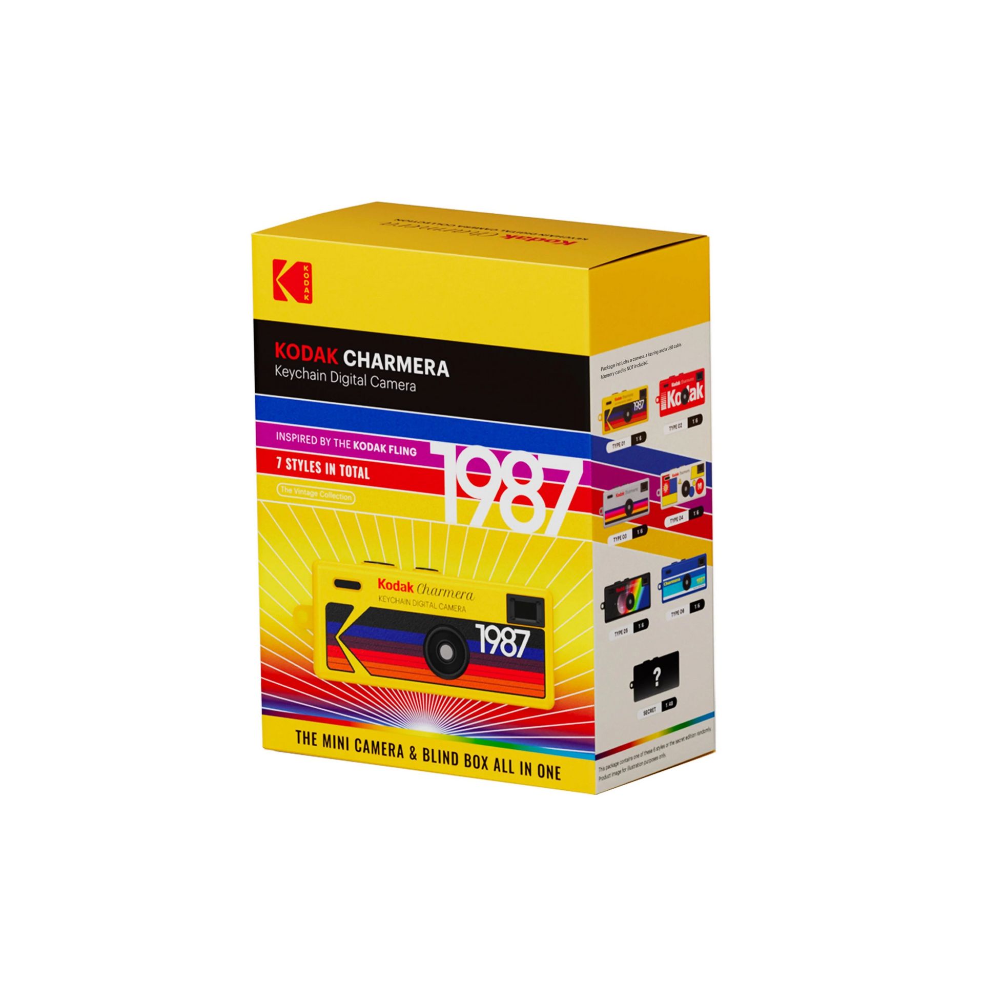 新品 未使用 Kodak Charmera 1987 イエロー 即発送 KODAK CHARMERA Keychain Digital Camera Blind Box 1 count - Weee!