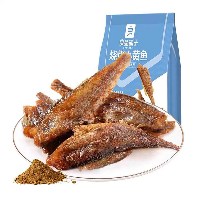 良品铺子烧烤味小黄鱼100g*1酥骨香鲜烧烤小黄鱼 (min 2)