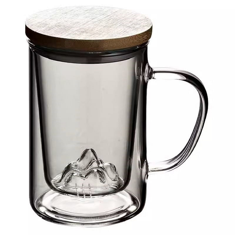 Borosilicate Glass Brewing Teapot Single Cup Tea Brewing 16oz 16 fl.oz