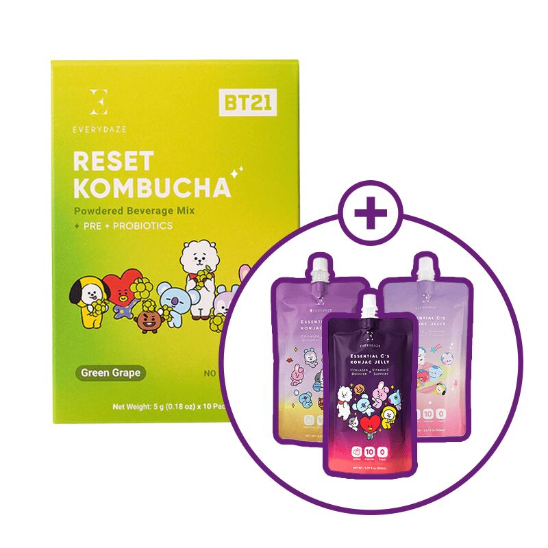 EVERYDAZE Green Grape Kombucha + Jelly 1 each