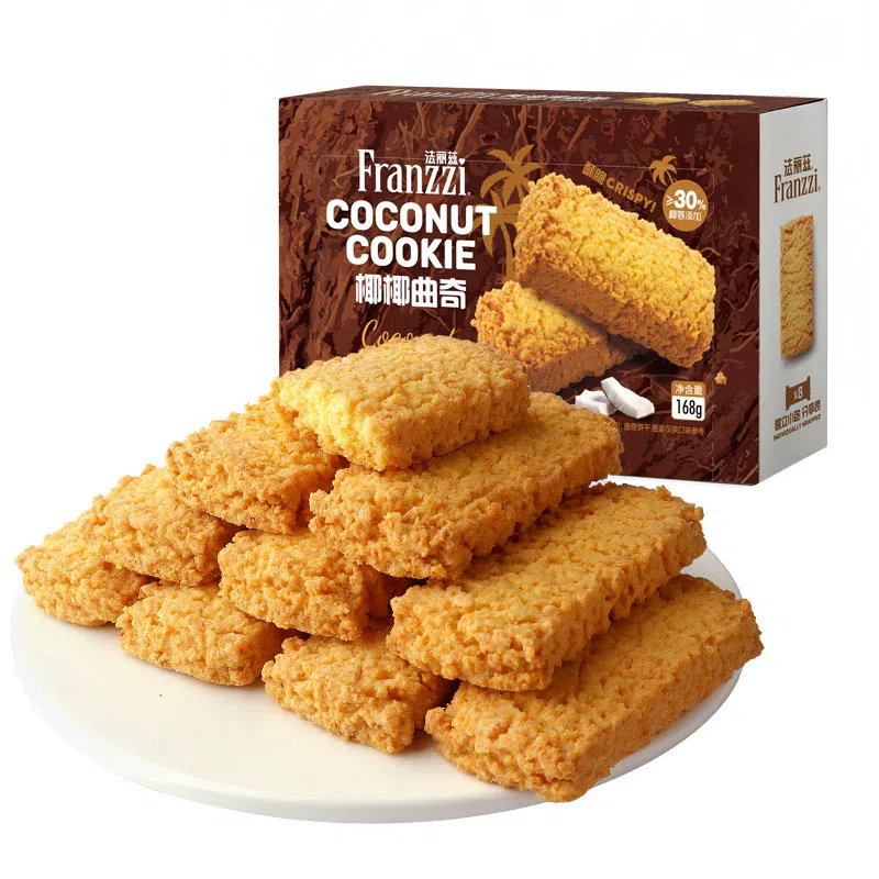 Feliz Coconut Cookies 168g * 1 box 168 g