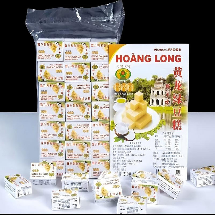 黄龙绿豆糕椰子口味传统小零食糕点310g 310 克