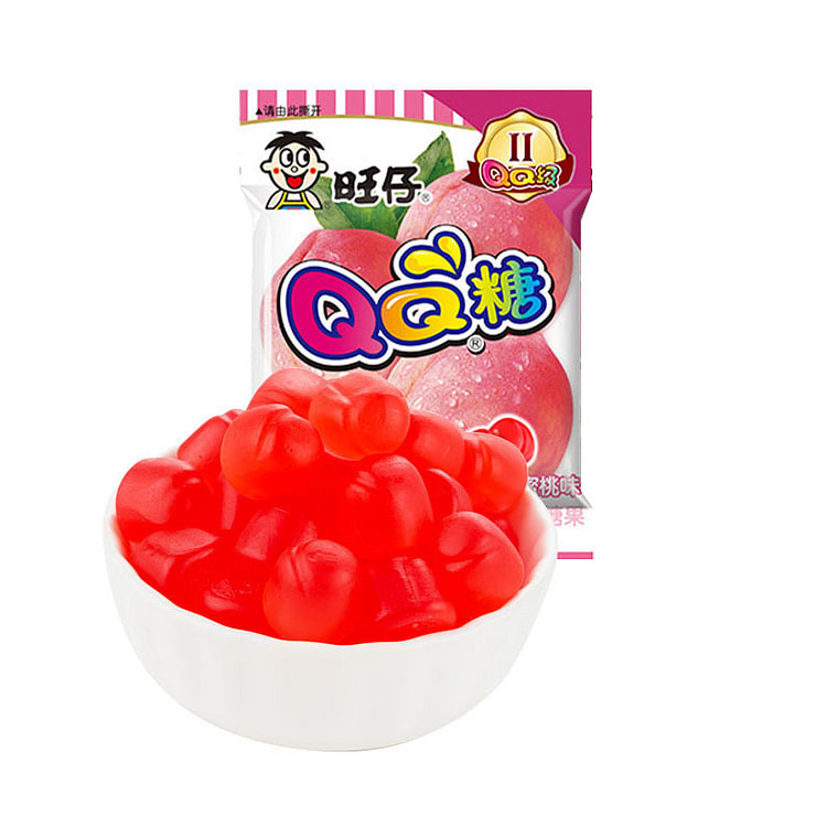 QQ Candy Peach Flavored Gummy Candy 20g*1 pack