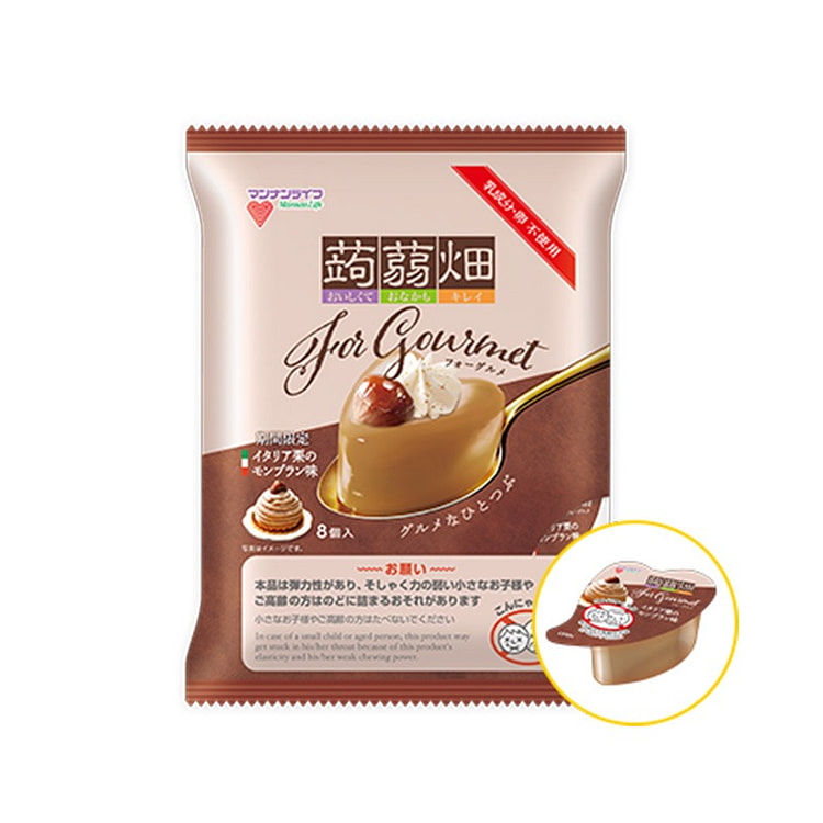 蒟蒻畑For Gourmet（フォーグルメ）イタリア栗のモンブラン味25g×8個入