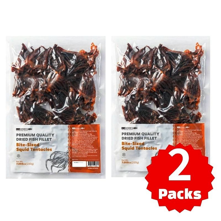 一口大小的干鱿鱼腿 220克 x 2包 200 克*2 包