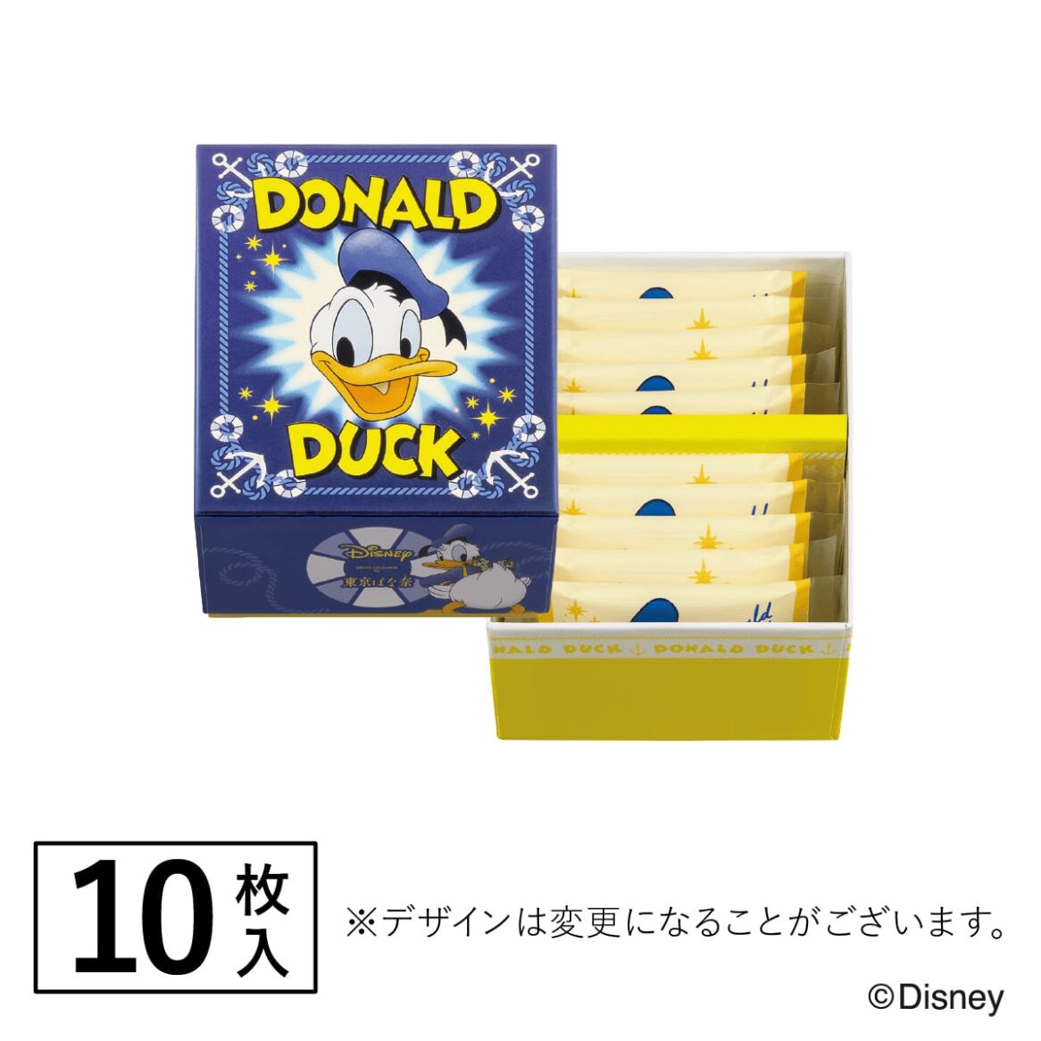 唐老鴨巧克力夾心餅乾 10塊裝 1 盒